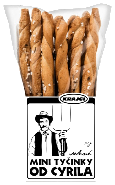 Mini tyčinky od Cyrila, solené