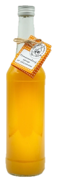 Pomarančový sirup so zázvorom
