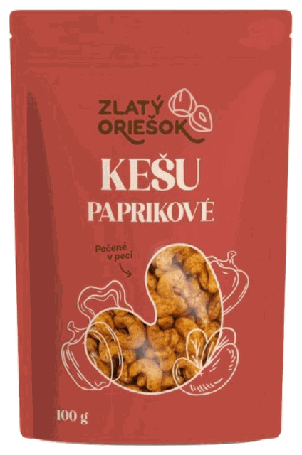 Zlatý Oriešok: Kešu paprikové
